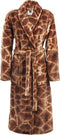 ZoHome Giraffe Badjas Lang - Fleece - Maat M - Orange