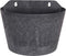 Artstone - Wandhanger Claire - 24x16x18 - Zwart - Bloempot voor binnen en buiten - Milieuvriendelijk - Sterk en licht - Met drainagesysteem