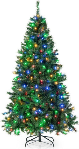 Coast Kunstkerstboom - 180cm - 1000-Takken - Voorverlicht met 350 LED-lampjes - Groen