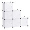 Woltu Modulaire Opbergkast met Deur - Wit - 96 x 30 x 96 cm - 6 Compartimenten