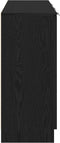 vidaXL - Dressoir - Zwart - Eiken - 90,5x30x70 - cm - Engineered - Wood