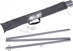Paal Voor Schaduwdoek 220 Cm Polypropyleen Zilver