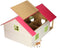 Paardenstal Roze met 2 Boxen en Berging, 1:24