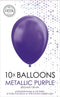 Paarse ballonnen metallic | 10 stuks