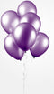 Paarse ballonnen metallic | 10 stuks