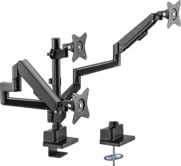 My Wall bureaubeugel voor 3 monitoren tot 30 inch / interactief / zwart