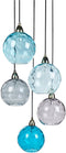 PABELLON - Hanglamp - Blauw - Metaal/Glas