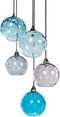 PABELLON - Hanglamp - Blauw - Metaal/Glas