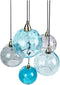 PABELLON - Hanglamp - Blauw - Metaal/Glas