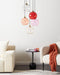 PABELLON - Hanglamp - Rood - Metaal/Glas