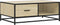 vidaXL - Salontafel - 90x57x35 - cm - bewerkt - hout - en - metaal - sonoma - eiken
