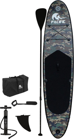Pacific Special Edition Sup Board - Camouflage - Extra Stevig - 305 cm - 7 Delig - Tot 100 kg - Opblaasbaar