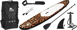 Pacific Special Edition Sup Board - Panterprint wit - Extra Stevig - 305 cm - 7 Delig - Tot 100 kg - Opblaasbaar