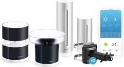 Pack Netatmo Slim Weerstation + Regenmeter + Windmeter + 2x Wandbeugel