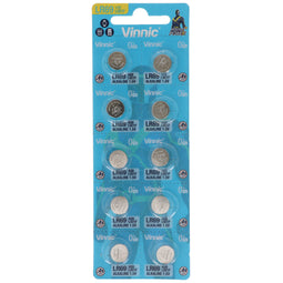 Pack of 10 button cells AG6, LR921, LR69, V371, SR69, L912F, L912F