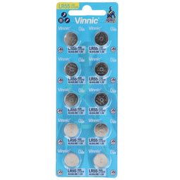 Pack of 10 LR55 button cell V8GA 191 80 LR1120 LR1121 LR4230 battery