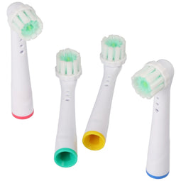 Pack of 4 3D whitening replacement toothbrush heads for electric toothbrushes from Oral-B, suitable