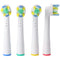 Pack of 4 Deep Cleaning Brush replacement toothbrush heads for electric toothbrushes from Oral-B, su