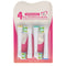 Pack of 4 Deep Cleaning Brush replacement toothbrush heads for electric toothbrushes from Oral-B, su