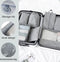 Packing Cubes Set 7-Delig - Kleding Organizer Voor Reis Koffer, Backpack en Tas - Grijs