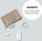 Packing cubes set 7-delig - organizer voor koffer en backpack - beige