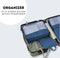 Packing Cubes Set 7-Delig - Reiszakken Voor Reis Koffer, Backpack en Tas - Donkerblauw