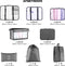 Packing Cubes Set 8-Delig - Organizer Voor Koffer En Backpack - Grijs