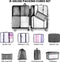 Packing Cubes Set 8-Delig - Organizer Voor Koffer En Backpack - Grijs