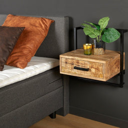 Monstera Kunstplant - Monkey Leaf Kunst - Incl. decoratieve zwarte pot - ↑ 29 cm - Ø9,5cm