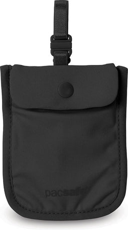 Pacsafe Geheime BH-zakje - 11 x 9 x 0.3 cm - RFID-blokkerend - Waterafstotend - Wasbaar - Zwart