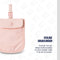 Pacsafe Geheime BH-zakje - 11 x 9 x 0.3 cm - RFID-blokkerend - Waterafstotend - Wasbaar - Roze