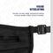Pacsafe Geheime Heuptas - 13 x 27 x 0.3 cm - RFID-blokkerend - Waterafstotend - Wasbaar - Zwart