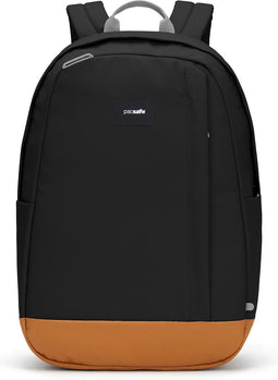 Pacsafe GO Backpack - 25 L - Schoudertas - Veelzijdig - RFID-blokkerend - Geschikt voor 15-inch laptop - Anti-diefstal - Gerecycled Polyester - Zip Clip - Turn & Lock Security Hooks - Zwart