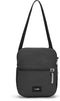 Pacsafe GO Saddle Crossbody - 3.5 L - RFID-blokkerend - Anti-diefstal Tas - Waterafstotend - Beveiligde Tas - Festival Tas - Reistas - Schoudertas - TurnNLock beveiligingshaak - Veelzijdige Opbergtas - Gerecycled Polyester - Zwart