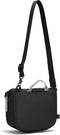 Pacsafe GO Saddle Crossbody - 3.5 L - RFID-blokkerend - Anti-diefstal Tas - Waterafstotend - Beveiligde Tas - Festival Tas - Reistas - Schoudertas - TurnNLock beveiligingshaak - Veelzijdige Opbergtas - Gerecycled Polyester - Zwart