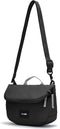 Pacsafe GO Saddle Crossbody - 3.5 L - RFID-blokkerend - Anti-diefstal Tas - Waterafstotend - Beveiligde Tas - Festival Tas - Reistas - Schoudertas - TurnNLock beveiligingshaak - Veelzijdige Opbergtas - Gerecycled Polyester - Zwart