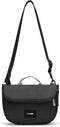 Pacsafe GO Saddle Crossbody - 3.5 L - RFID-blokkerend - Anti-diefstal Tas - Waterafstotend - Beveiligde Tas - Festival Tas - Reistas - Schoudertas - TurnNLock beveiligingshaak - Veelzijdige Opbergtas - Gerecycled Polyester - Zwart