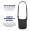 Pacsafe Nektas - 18 x 15 x 0.5 cm - RFID-blokkerend - Waterafstotend - Verstelbaar - Schoudertas - Zwart