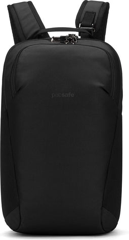 Pacsafe Vibe Backpack - 20 L - Geschikt voor 13-inch laptop - RFID-blokkerend - PopNLock veiligheidsclip - Rugtas - Rugzak - Zwart