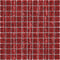 vidaXL Mozaïektegels 11 st zelfklevend 30x30 cm glas rood