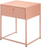 Bijzettafel Bruin Terra cotta Metaal 42 x 50 x 35 cm