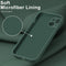 Lunso - Geschikt voor iPhone 15 - Hoesje Flexibel silicone Backcover - Donkergroen