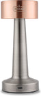 Buccan Dumbbell - Tafellamp - 3 lichtstanden en touchbediening - Rosegoud en zilver