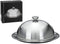 Excellent Houseware serveerschaal stolp - D31 x H15 cm - zilver - rvs