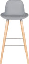 Zuiver Albert Kuip Barkruk 75 cm Lichtgrijs - Set van 2