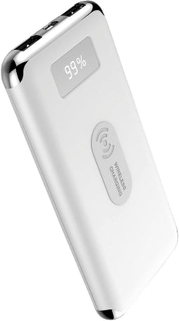 V-tac VT-3505 Powerbank met draadloze QI lader - 10.000 mAh - Wit