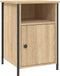 vidaXL - Nachtkastje - 40x42x60 - cm - bewerkt - hout - sonoma - eikenkleurig