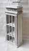 Vitrinekast wandvitrine engelse telefooncel Londen grijs white wash