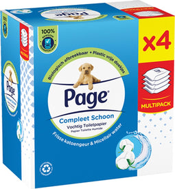 Page - Vochtig Toiletpapier Fresh - 4 x 42 vellen