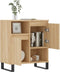 vidaXL - Dressoir - 60x35x70 - cm - bewerkt - hout - sonoma - eikenkleurig